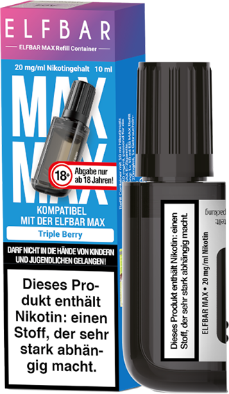 Elfbar Max Trip Berry 10ml Refill C 20mg