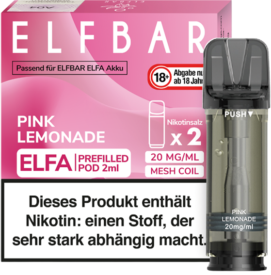 Elfbar Elfa Pods Pink Lemonade 20 mg/ml (2er Pack)