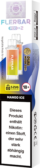 Flerbar - Pod Mango Ice 20 mg/ml (2 Stück pro Packung)