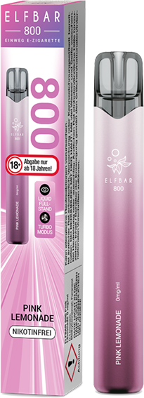 Elfbar 800 Pink Lemonade 0 mg/ml Einweg E-Zigarette