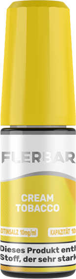 Flerbar Liquid - Cream Tobacco - Nikotinsalz Liquid 10 mg/ml