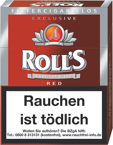 Rolls Exclusive Red Naturdeckblatt