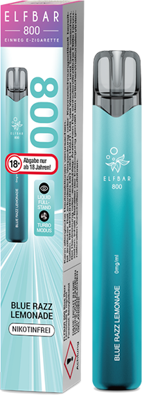 Elfbar 800 Blue Razz Lemonade 0 mg/ml Einweg E-Zigarette