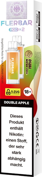 Flerbar - Pod Double Apple 20 mg/ml (2 Stück pro Packung)