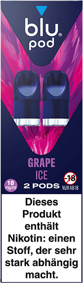 blu pod Grape Ice 18 mg/ml (2 Pods)