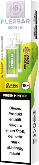 Flerbar - Pod Fresh Mint Ice 20 mg/ml (2 Stück pro Packung)