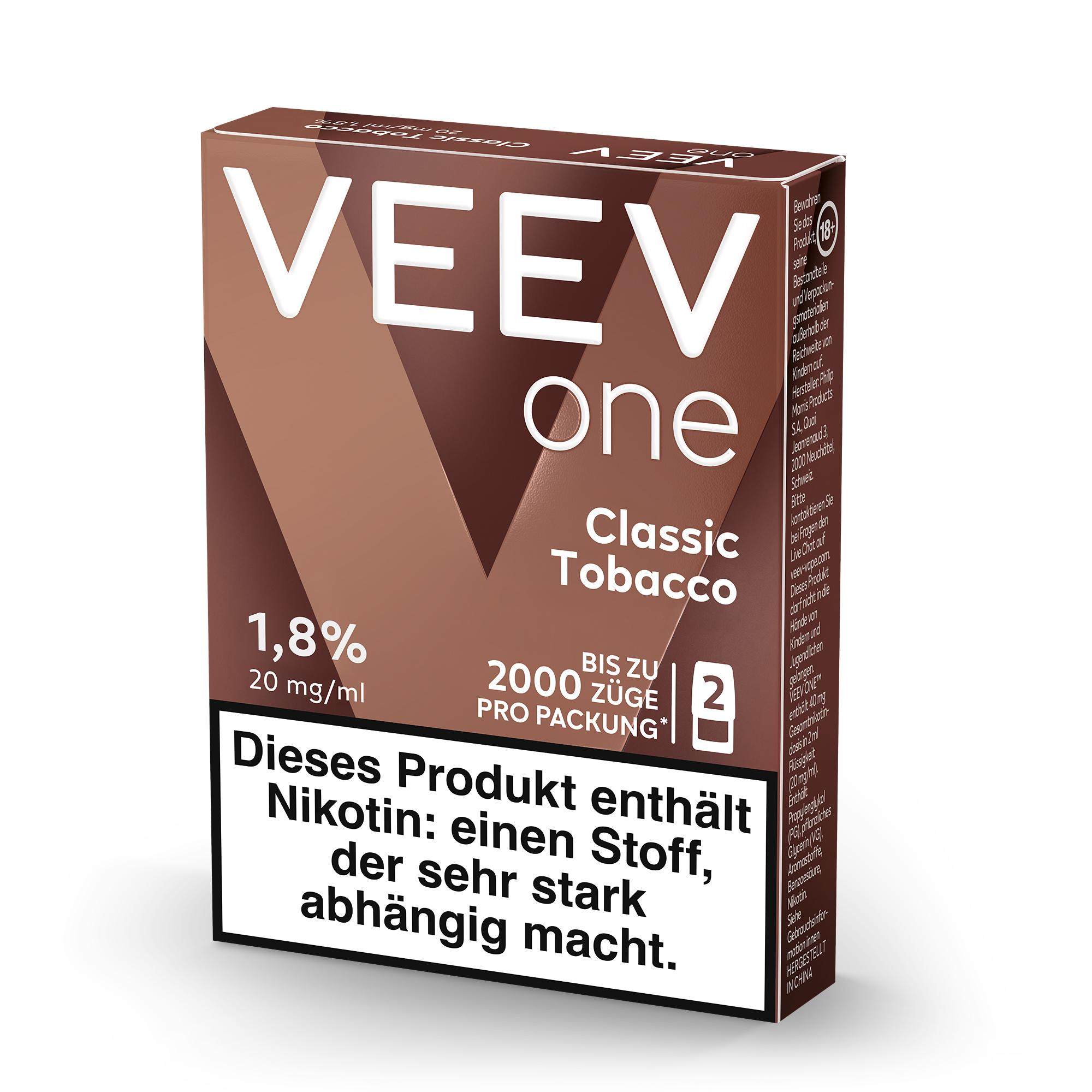 VEEV one Pods classic tobacco 2er