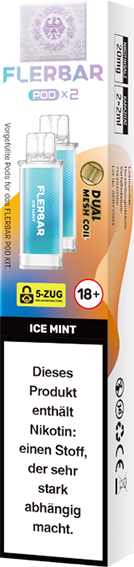 Flerbar - Pod Ice Mint 20 mg/ml (2 Stück pro Packung)