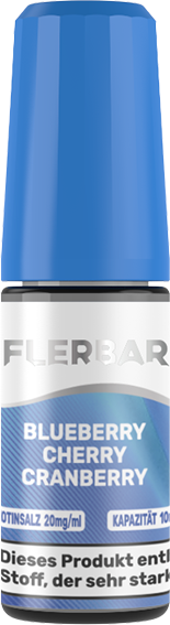 Flerbar Liquid - Blueberry Cherry Cranberry - Nikotinsalz Liquid 20 mg/ml
