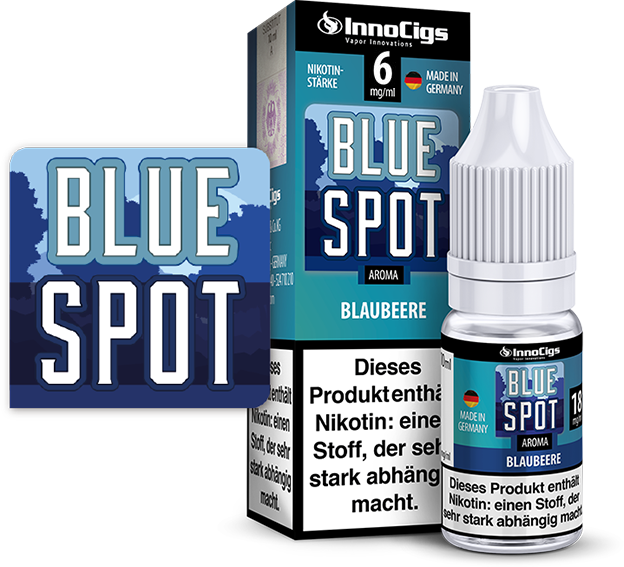InnoCigs Liquid Blue Spot, Aroma Blaubeere 6 mg/ml