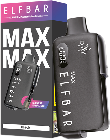 Elfbar Max Akku 650 mAh Schwarz
