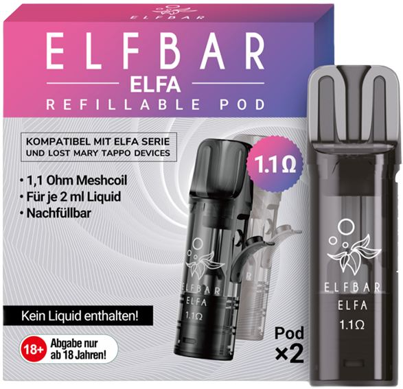 Elfbar ELFA 1,1 Ohm Leer-Pod*
