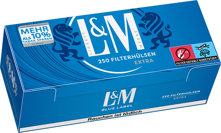 L&M Blue Extra Hülse 4 X 250er