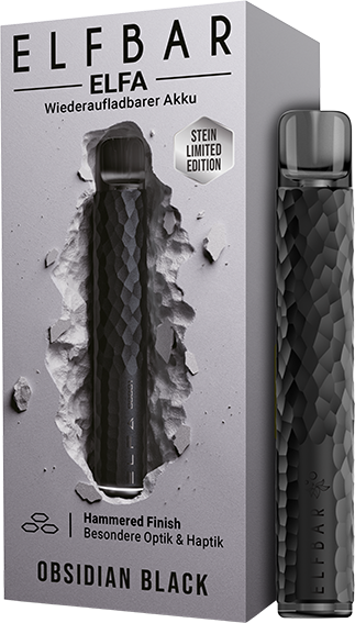 Elfbar Elfa Akku 500 mAh - Obsidian Black - Stein Limited Edition