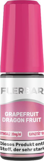 Flerbar Liquid - Grapefruit Dragon Fruit - Nikotinsalz Liquid 20 mg/ml