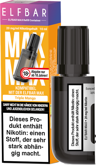 Elfbar Max Trip Mango10ml Refill C 20mg