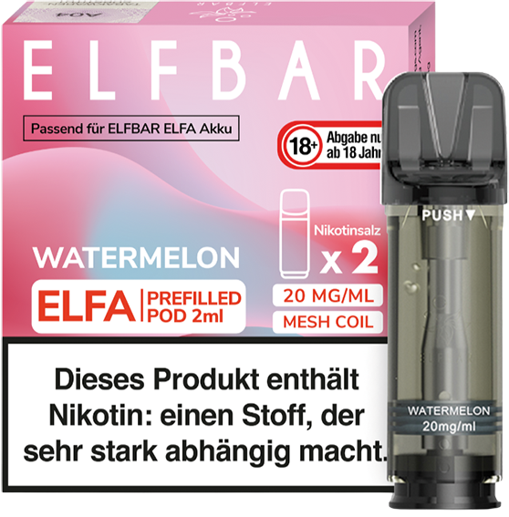 Elfbar Elfa Pods Watermelon 20 mg/ml (2er Pack)