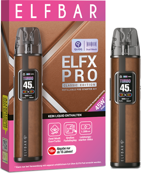 Elfbar Elfx Pro Set braun (Cowboy Brown)