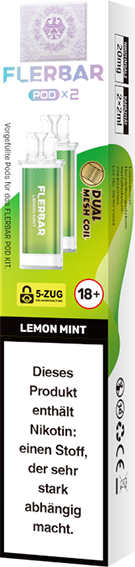 Flerbar - Pod Lemon Mint 20 mg/ml (2 Stück pro Packung)