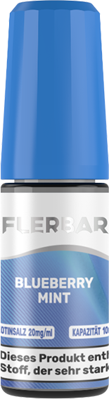 Flerbar Liquid - Blueberry Mint - Nikotinsalz Liquid 20 mg/ml
