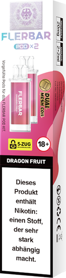Flerbar - Pod Dragon Fruit 20 mg/ml (2 Stück pro Packung)