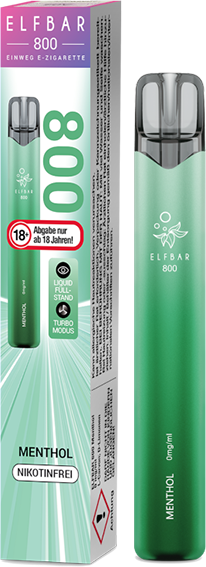 Elfbar 800 Menthol 0 mg/ml Einweg E-Zigarette