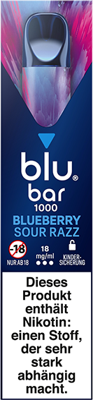 blu bar Blueberry Sour Razz 18mg