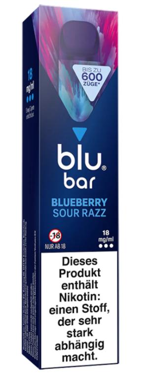 blu bar Blueberry Sour Razz 18mg