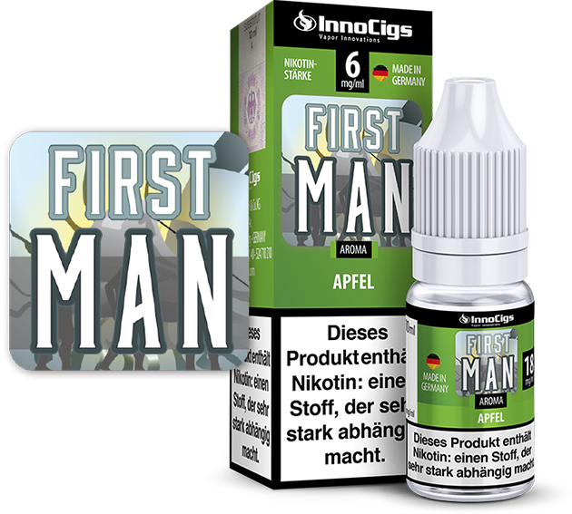 InnoCigs Liquid First Man, Aroma Apfel 6 mg/ml