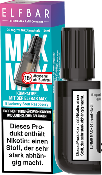 Elfbar Max Blueb S Ra 10ml Refill C 20mg