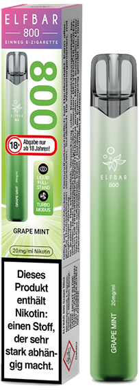 Elfbar 800 Grape Mint 20mg