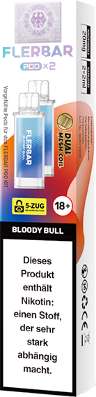 Flerbar - Pod Bloody Bull 20 mg/ml (2 Stück pro Packung)