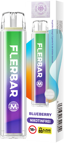 Flerbar M Blueberry 0 mg/ml Einweg E-Zigarette