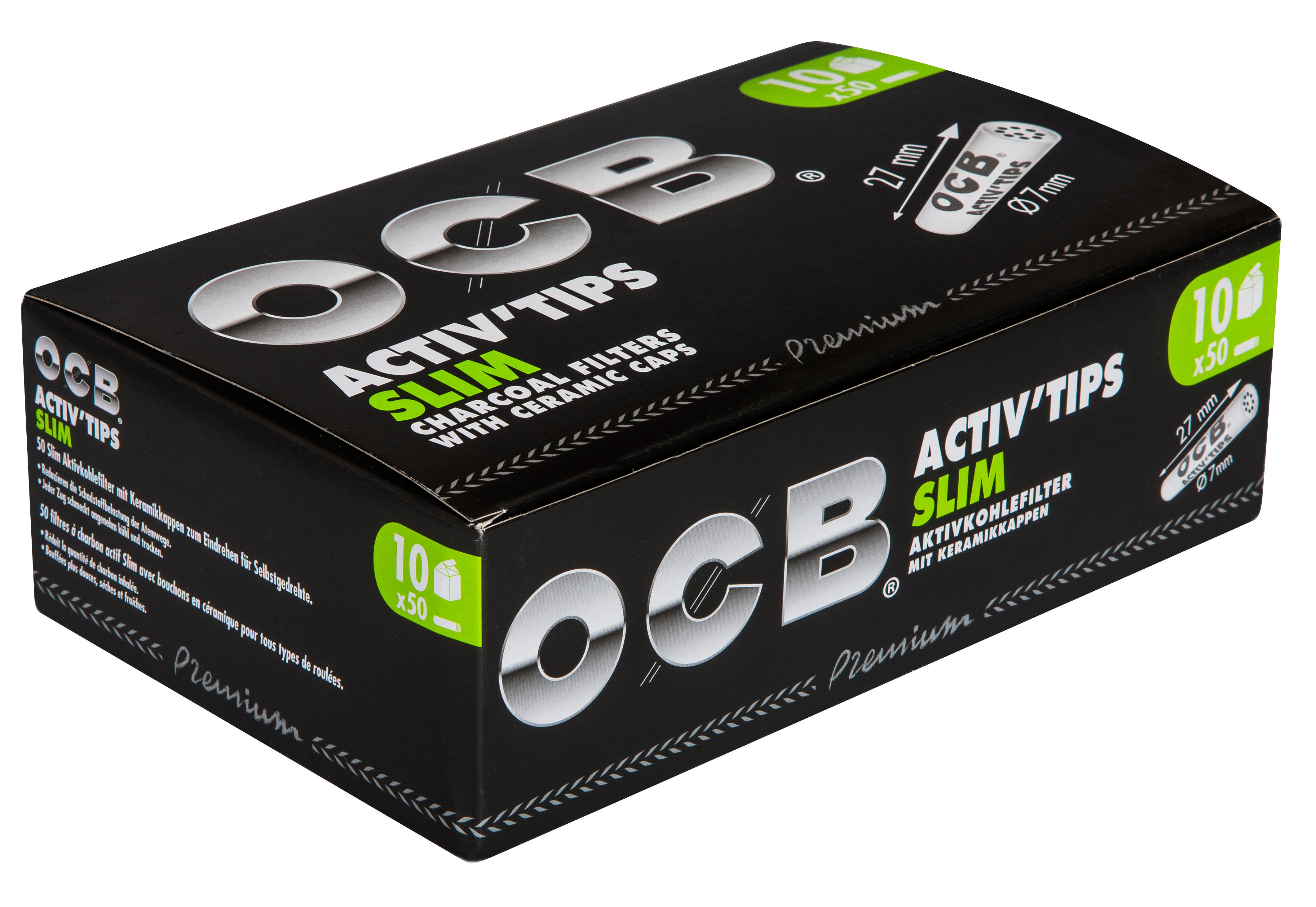 OCB Activ Tips Slim 7mm 10er