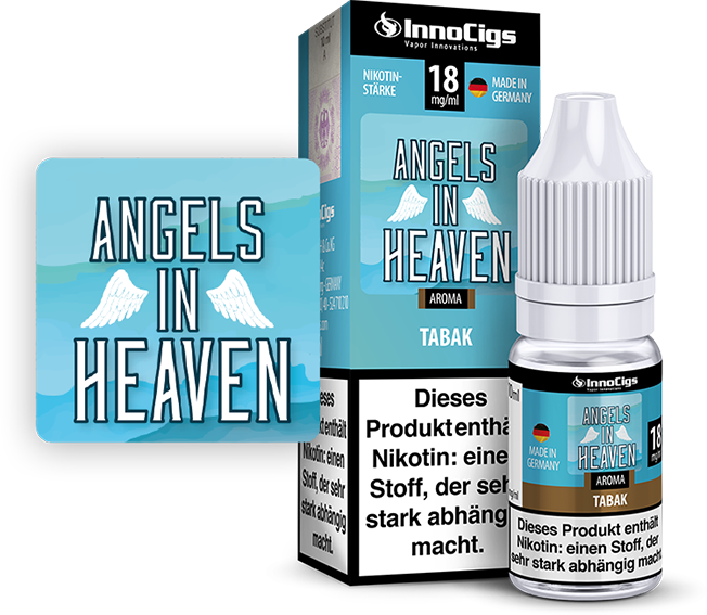 InnoCigs Liquid Angels in Heaven, Aroma Tabak 18 mg/ml
