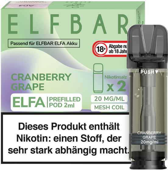 Elfbar ELFA Pod Cranb. Grape 20mg*