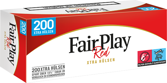 Fair Play Red Xtra Zigarettenhülsen 