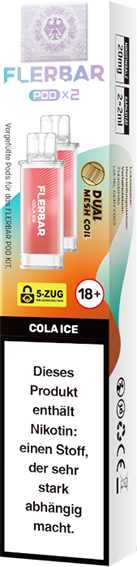 Flerbar - Pod Cola Ice 20 mg/ml (2 Stück pro Packung)