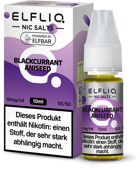 Elfliq by Elfbar - Liquid Blackcurrant Aniseed - 10mg/ml