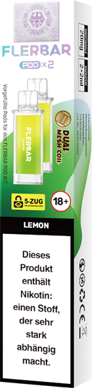 Flerbar - Pod Lemon 20 mg/ml (2 Stück pro Packung)