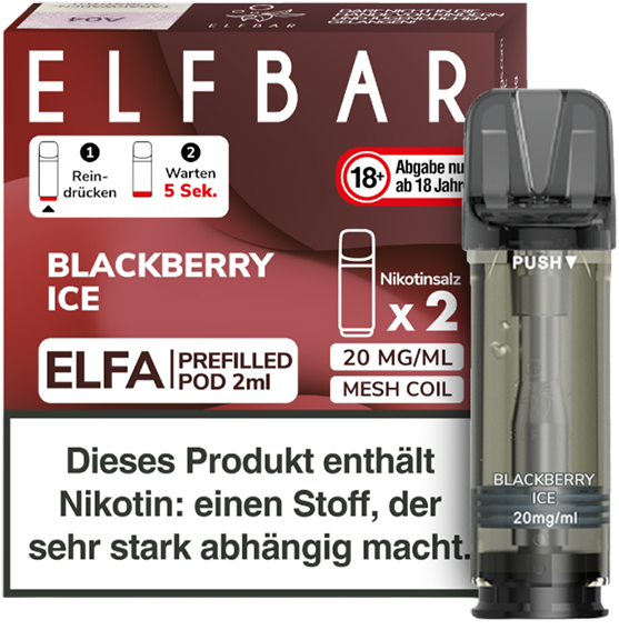 Elfbar ELFA Pod Blackberry Ice 20mg*