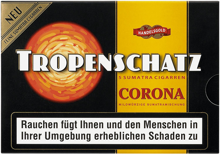 Tropenschatz Corona Sumatra Fehlfarben Zigarren