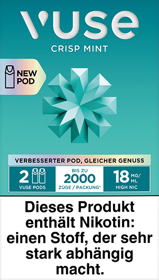 Vuse Epod Caps Crisp Mint 18mg Nikotin