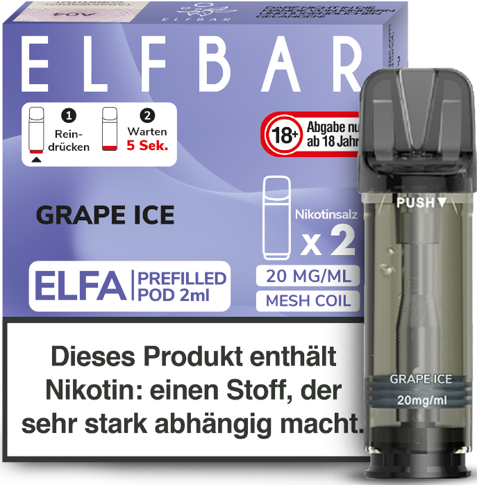 Elfbar ELFA Pod Grape Ice 20mg