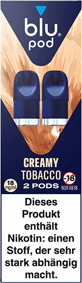 blu pod Creamy Tobacco 18 mg/ml (2 Pods)