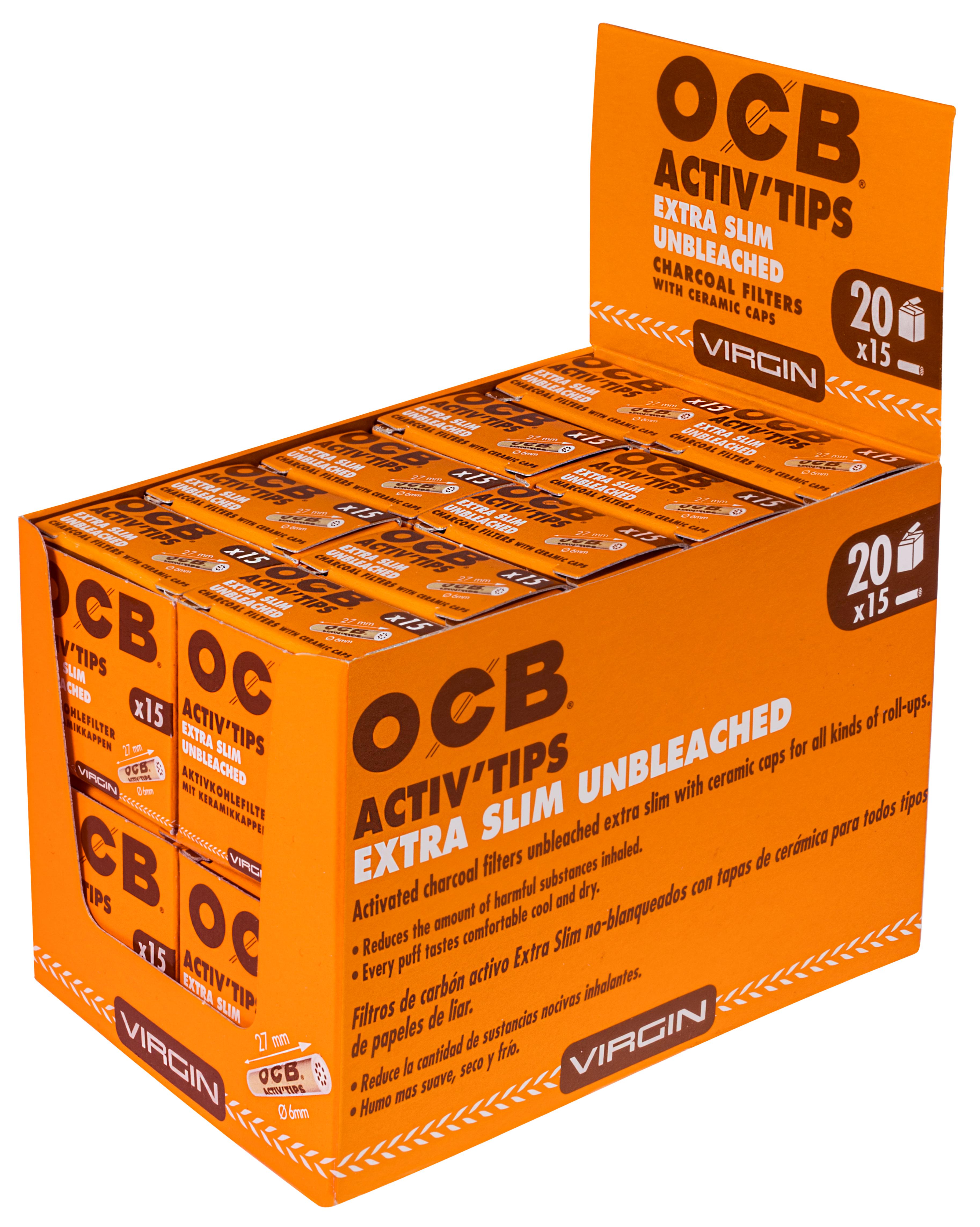 OCB Activ Tips Extra Slim Unbl 6mm 10er