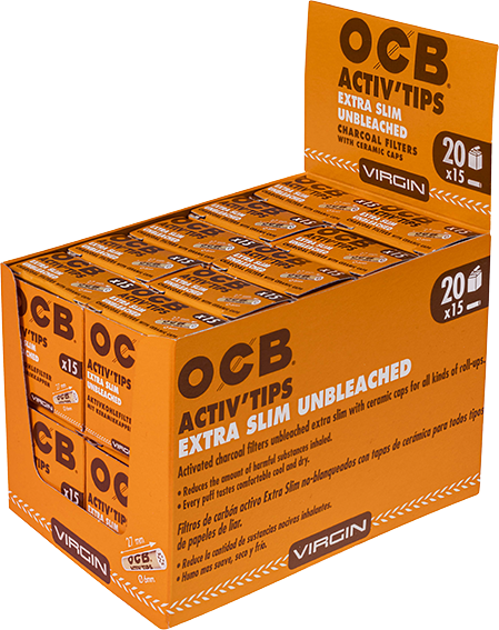OCB Activ Tips Extra Slim Unbl 6mm 10er