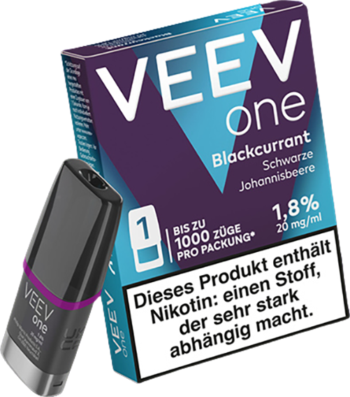 VEEV one pods blackcurrant 1er limit.