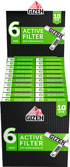 Gizeh  Black Active Filter 6mm 10er