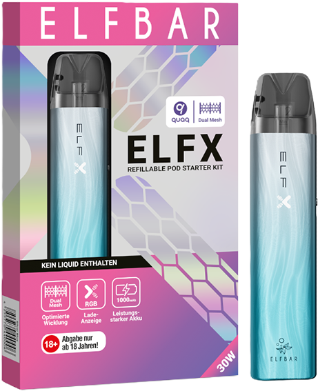 Elfbar Elfx Set Silber-Blau